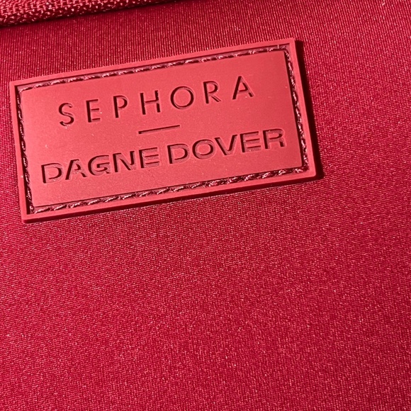 Sephora X Dagne Dover Crossbody Phone Bag Burgundy Red Neoprene - Picture 4 of 7